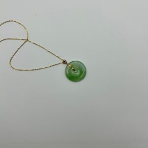 Jade Pingankou 翡翠平安扣(Green)